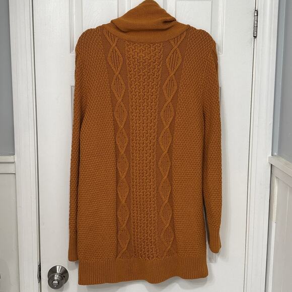 L.L. Bean Women's Cowl Neck Sweater - Rust - Picture 6 of 9